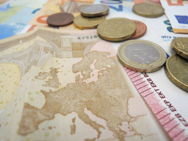 istock Euro money, bank notes and coins. 1128275026