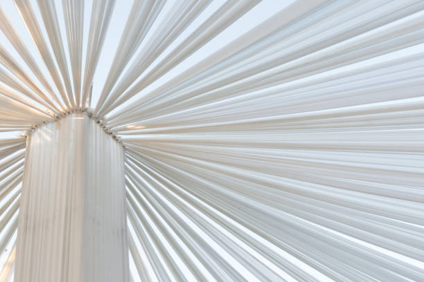 White cloth star tent for events or weddings