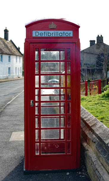 istock Defibrillator in a Red Phone Box 1128282577