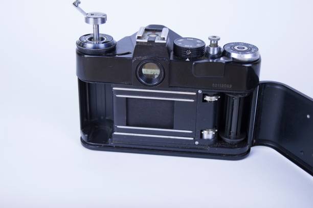 istock Reflex camera old, 80 - ies of the 20th century 1128285512