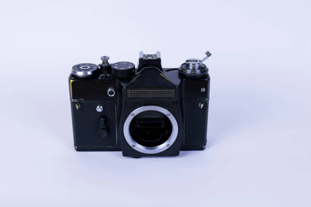 istock Reflex camera old, 80 - ies of the 20th century 1128285515