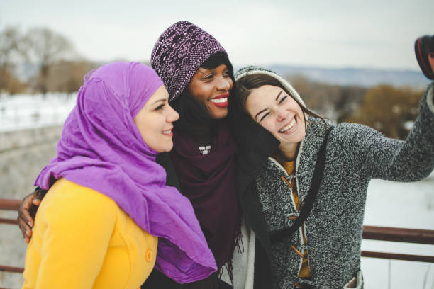istock Take selfie with the friends 1128293525