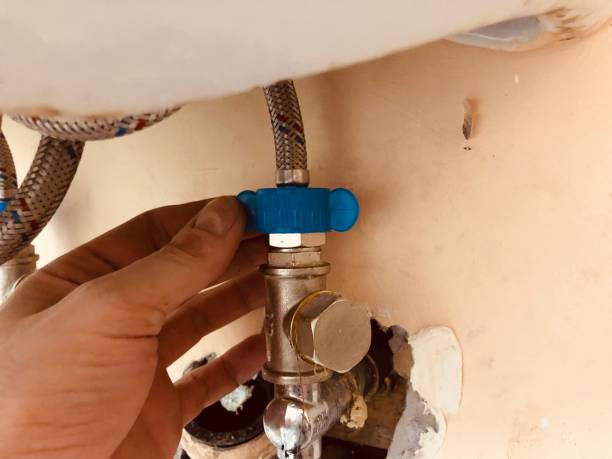 istock Pipes tubes and plumber work 1128296371