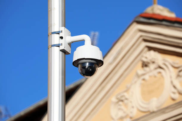 istock Dome Type Camera In City Center Of Nice 1128296384