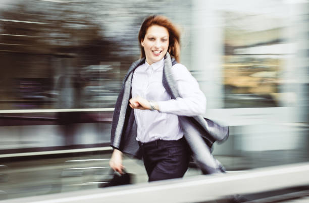 istock Businesswoman Walking to Work 1128297812