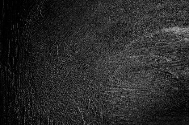 istock Wall grunge black concrete with light background. Dirty,dust wall concrete blackboard texture and splash white color space for text or abstract background. 1128307496