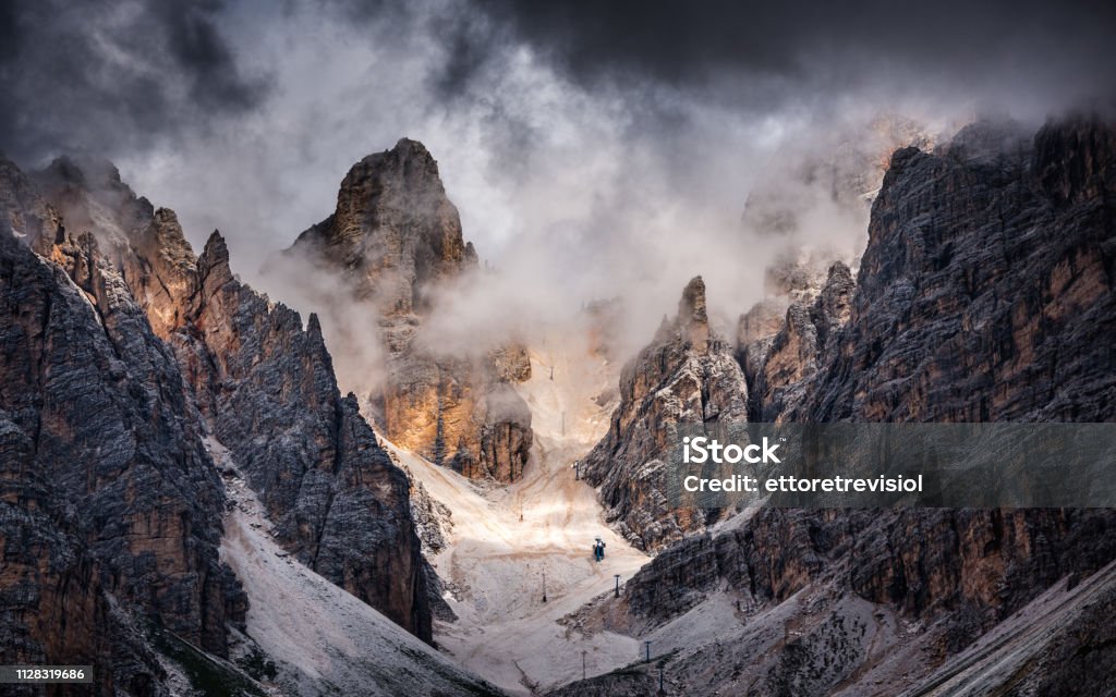 Dolomite Cortina D'Ampezzo Stock Photo