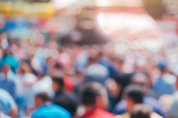 istock Blur crowd on city street for GDPR concept 1128329149