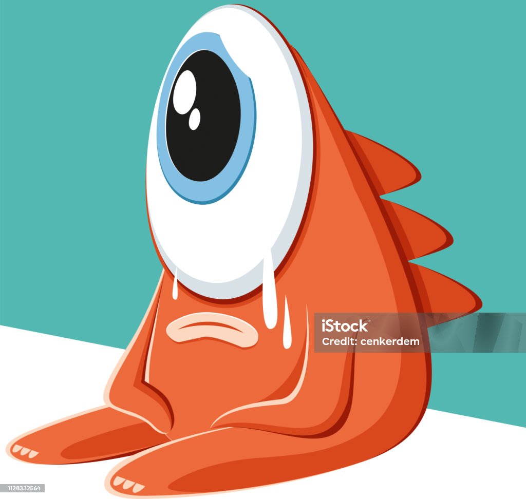 Monster sadness Worked by adobe illustrator...
included illustrator 10.eps and
300 dpi jpeg files...
easy editable vector... Monster - Fictional Character stock vector
