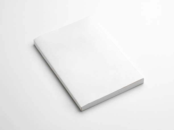 Mock-up magazines, book or catalog on white background.