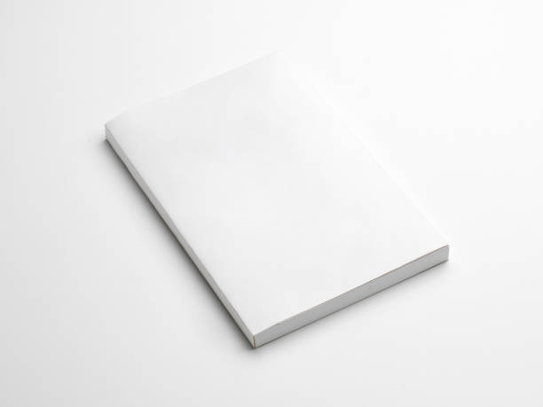Mock-up magazines, book or catalog on white background. Mock-up magazines, book or catalog on white table background. paperback photos stock pictures, royalty-free photos & images