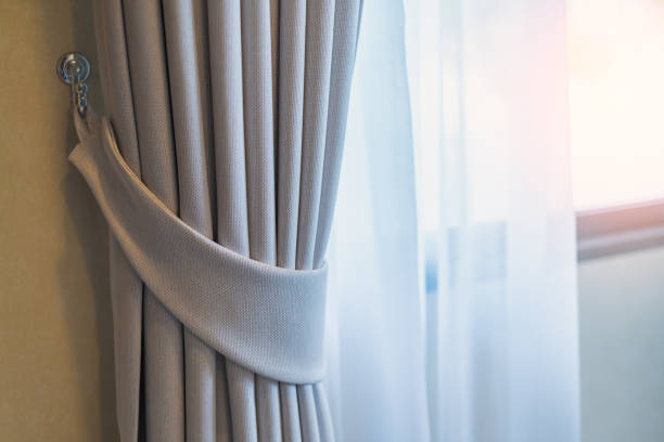 istock white curtain house design concept 1128344166
