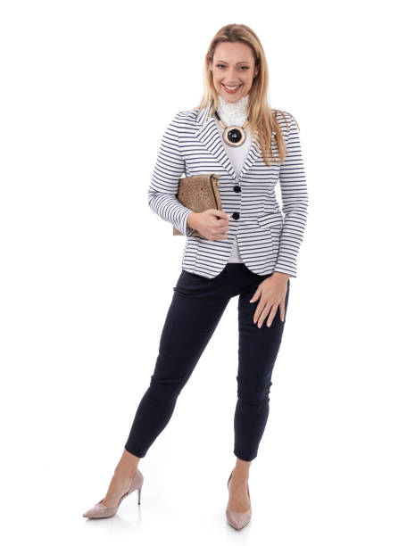 istock Elegant business woman wearing confidence 1128344232