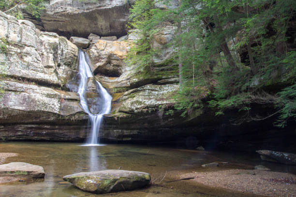 istock Beautiful Cedar Falls Waterfall In Hocking Hills Ohio 1128347952