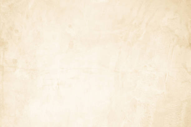 hormigón pulido crema concreted pared para interiores o superficie expuesta al aire libre. cemento tienen arena y piedra de tono antiguo viejos patrones vintage, natural, diseño de fondo de textura de arte trabajo piso. - marrón fotos fotografías e imágenes de stock
