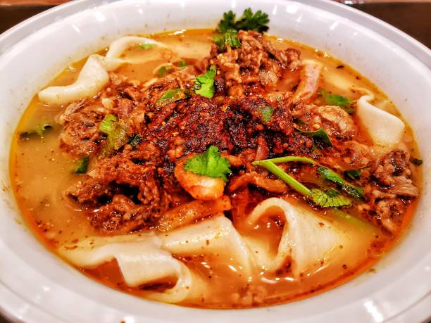 istock Lamb noodles spicy soup 1128353553