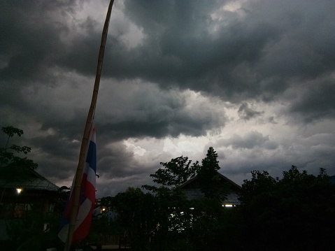 cloudy sky in Northern of Thailand