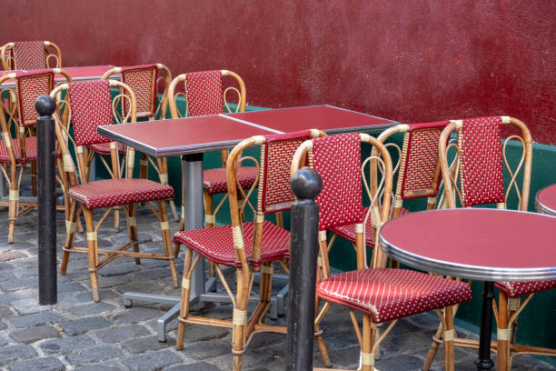 istock public dining area with colourul chairs and tables 1128375271