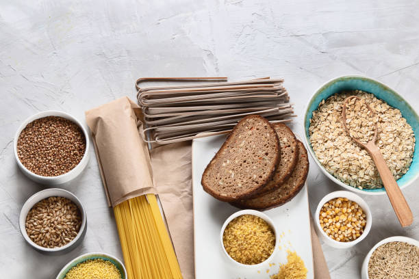istock Different types of cereals and grains 1128381494