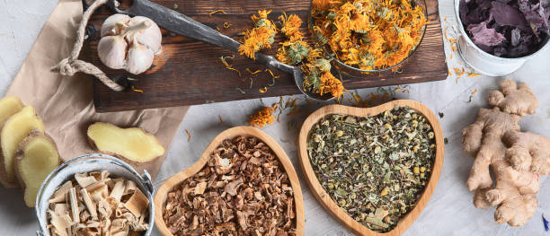 istock Herbal medicine. Homeopathy. 1128381620