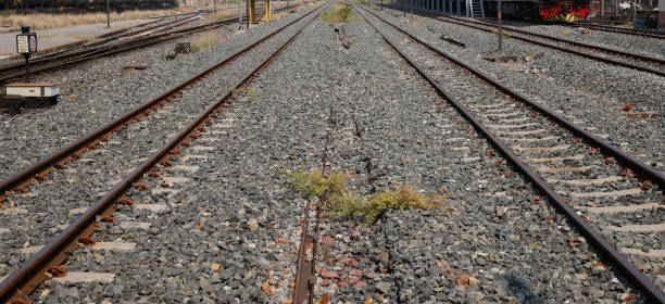 istock Railway tracks in thailand. 1128381632