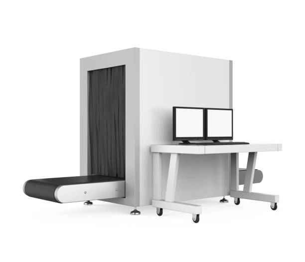 istock Airport Baggage X-Ray Security Machine Isolated 1128385981