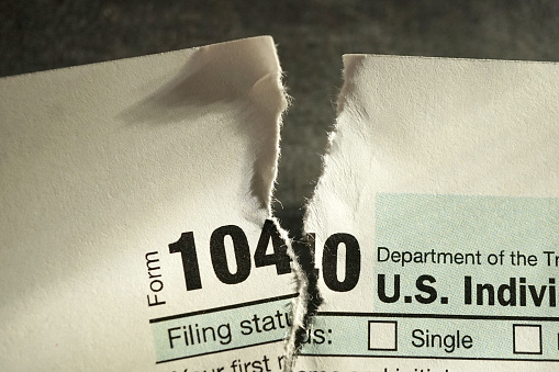 close up shot of tax forms