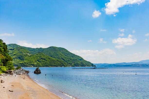 istock Japanese sea coast in summer 1128390660
