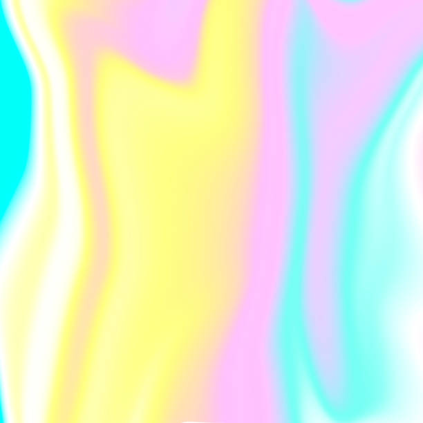 istock holographic foil in paste yellow,l pink and blue colours. 1128394274