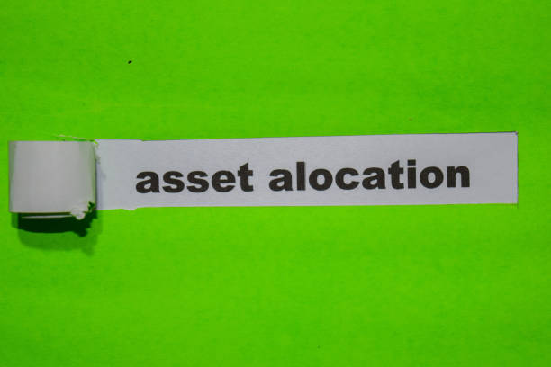 Asset Alocation, Inspiration and business concept on green torn paper Asset Alocation, Inspiration and business concept on green torn paper allocate stock pictures, royalty-free photos & images