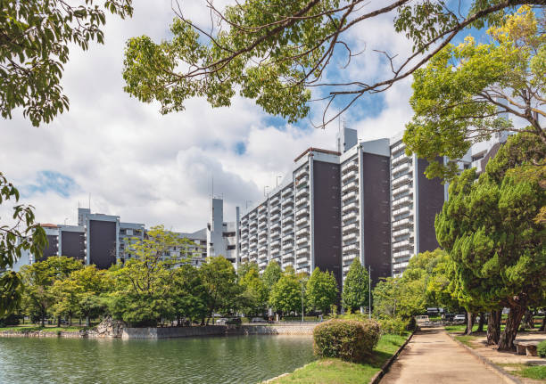 住宅地の風景 - 広島 ストックフォト  と画像