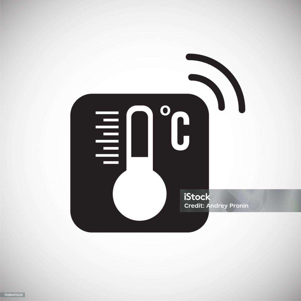 Smart Temperature Sensor On White Background For Graphic And Web Design ...