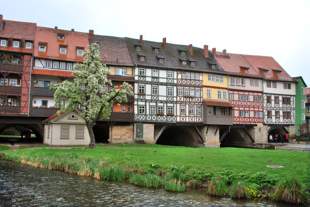 istock The Merchants' bridge in Erfurt, Thuringia, Germany 1128407440