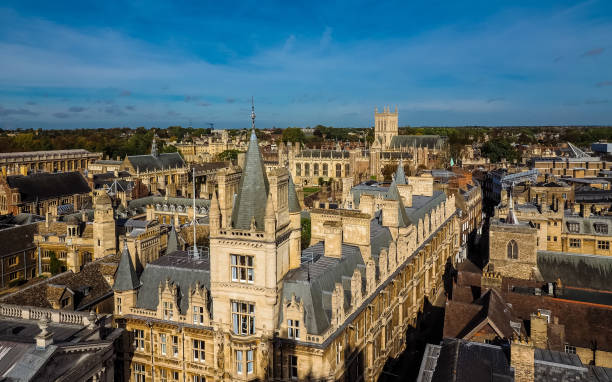 istock Aerial view of Cambridge 1128410630
