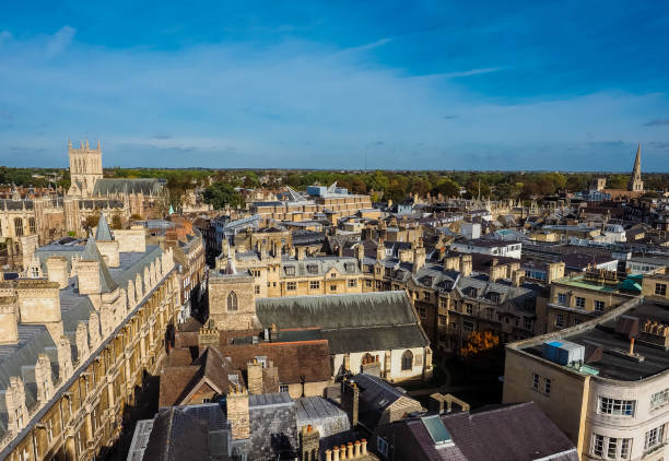 istock Aerial view of Cambridge 1128410809