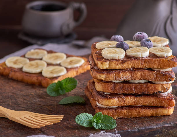 istock French toast on a brown wooden board 1128416918