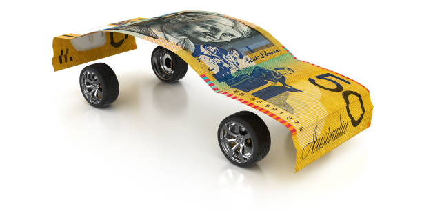 istock 50 Australian Dollar Note with Wheels II - 3d illustration 1128416947