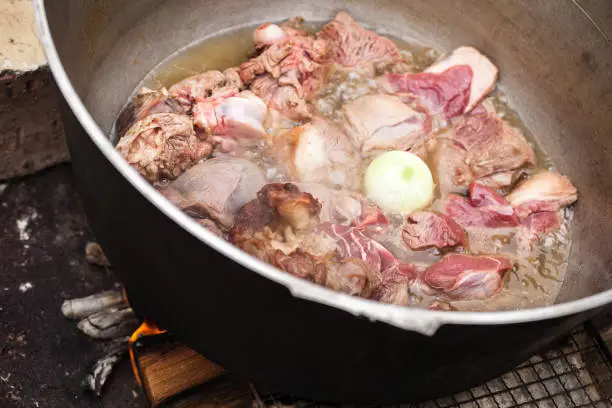 Photo of Lamb pieces with whole onion stew