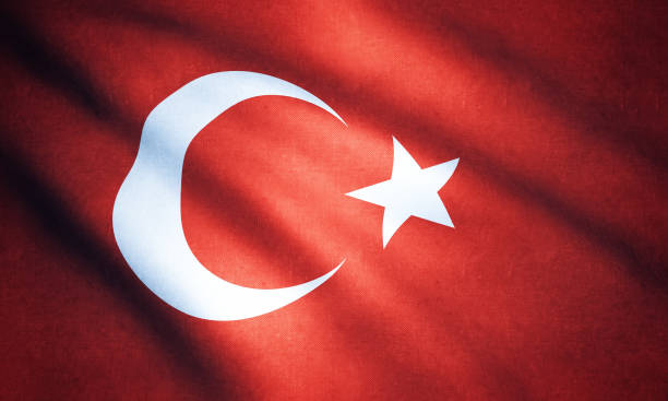 bandera del turco - bandera turca fotografías e imágenes de stock