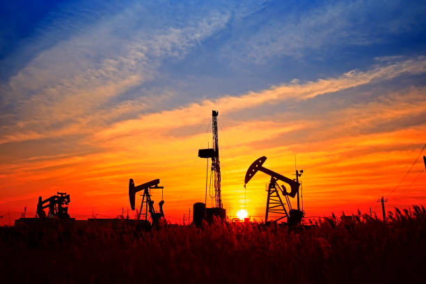 istock The oil pump, industrial equipment 1128422474