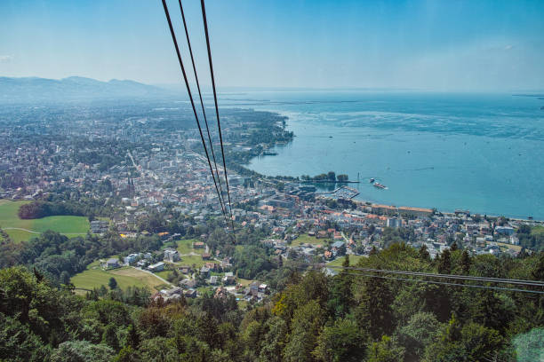 Bregenz Austria from above Austria Lake Constance bregenz stock pictures, royalty-free photos & images