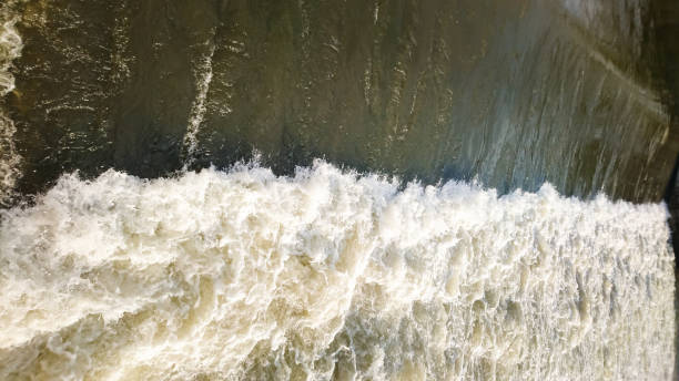 istock Top view of a big wave 1128436561