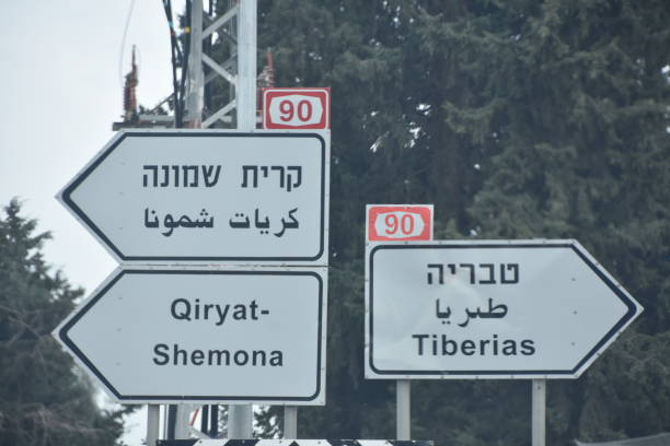 Road sign, Israel