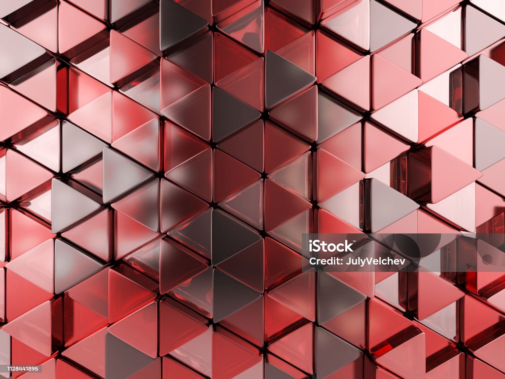 Red Triangles Background Stock Photo - Download Image Now - Abstract ...