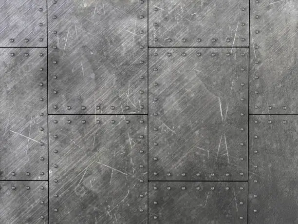 Photo of scratched metal plates