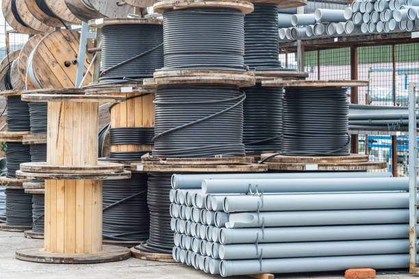 istock Building materials in the construction market 1128446072