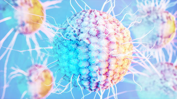 Varicella zoster - Herpes Zoster - Herpes Virus - 3D Rendering Varicella zoster - Herpes Zoster -- Herpes Virus - 3D Rendering herpes stock pictures, royalty-free photos & images