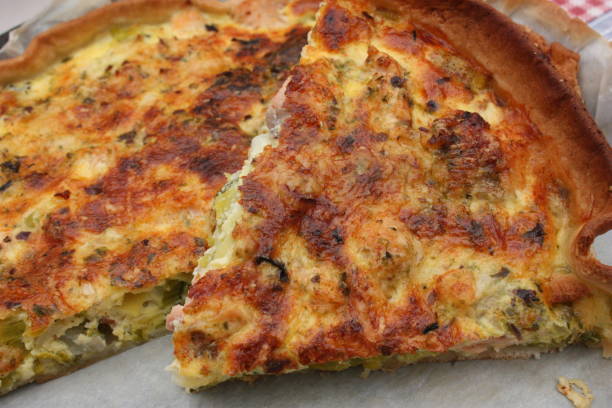 istock Seafood pie with dried seaweed and leeks 1128450926