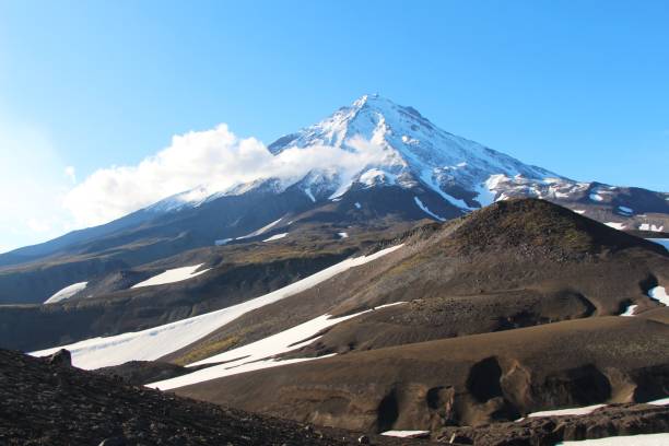 istock View of the Koryaksky volcano on a sunny day 1128452799