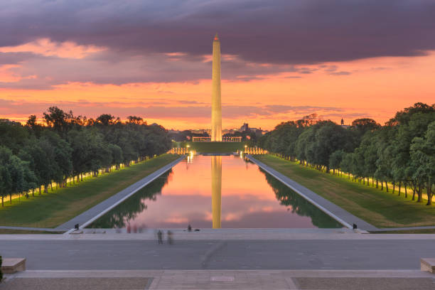 istock Washington Monument on the Reflecting Pool in Washington, D.C. 1128452935